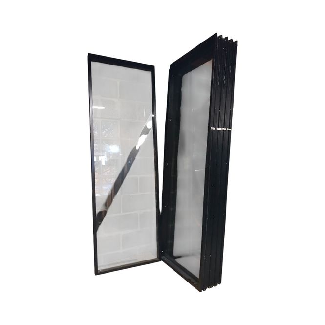 Hovedbilde Moelven Modus glassvegg 1100mm, sort - pent brukt