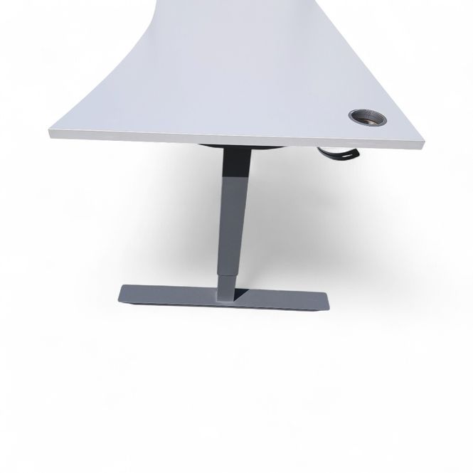 Hovedbilde EFG Izi skrivebord med magebue 160x90/80cm grå