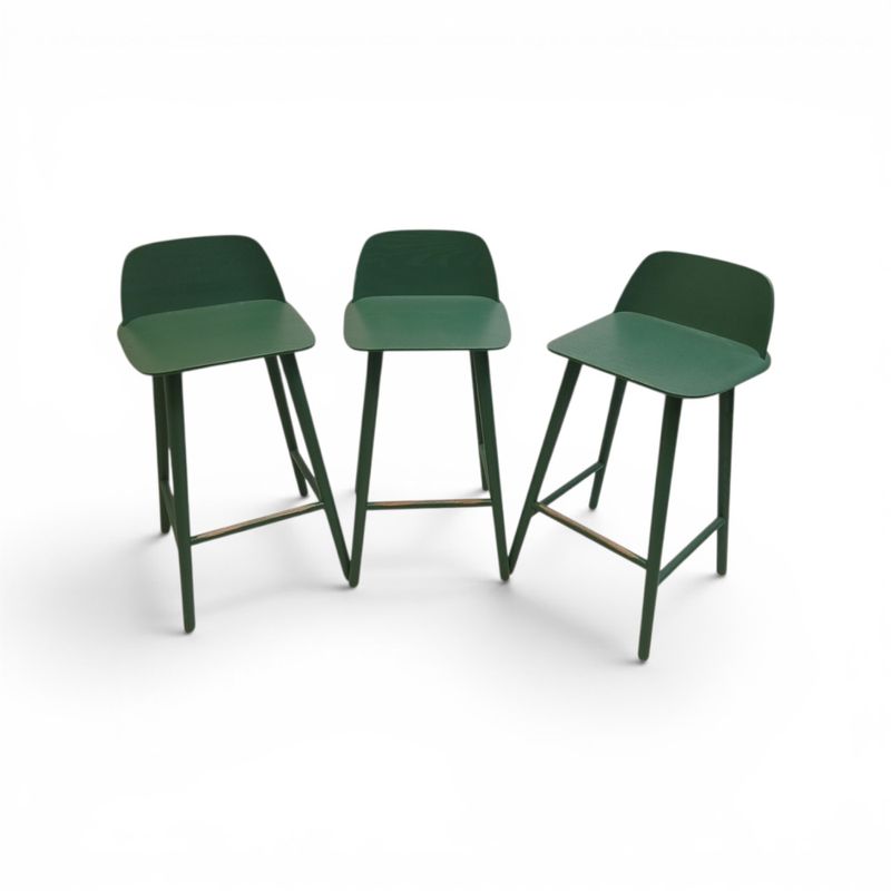 Pakkedeal - Muuto Nerd barstol, mørkegrønn