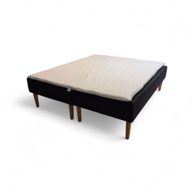 Jensen Contract dobbelseng 180x200cm m/overmadrass, sort