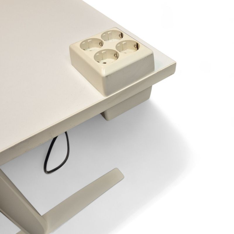 Edsbyn skrivebord 120x80cm m/elektrisk hev og senk, hvit