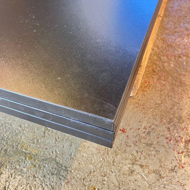 Hovedbilde Ercomi Bordplate 160x80cm m/ kabelhull, sort