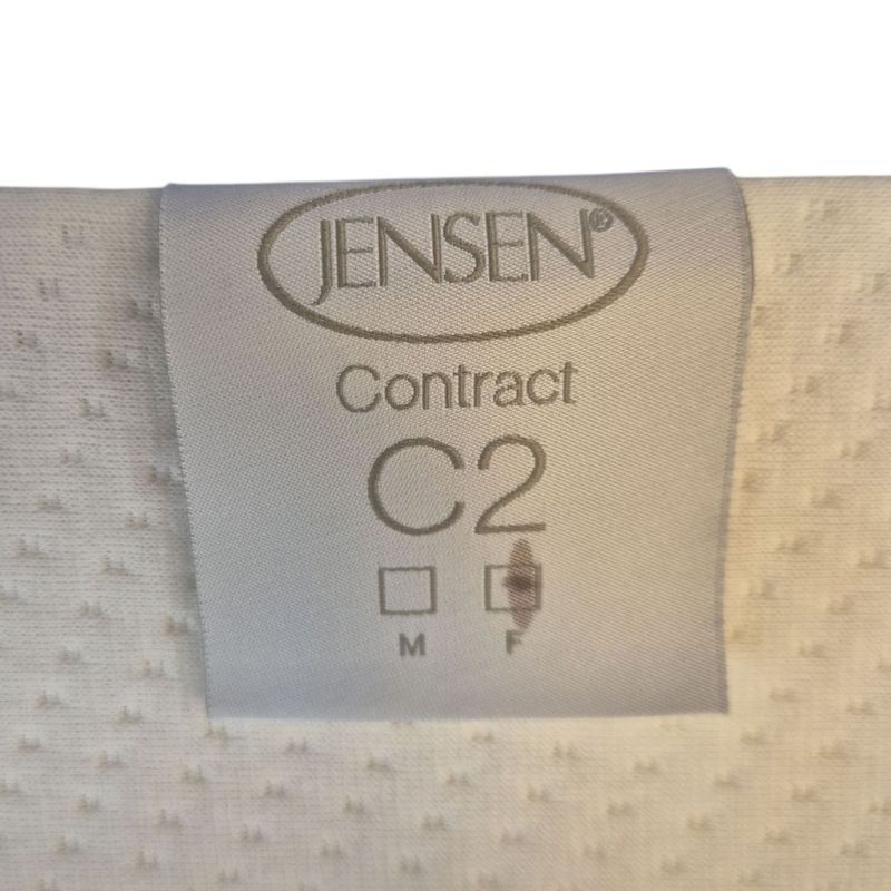 Jensen Contract seng 90x200cm m/overmadrass, sort